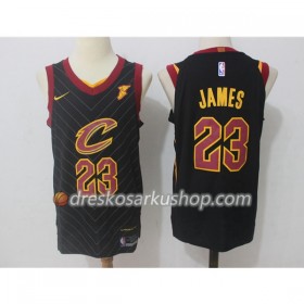 Muški NBA Dres Cleveland Cavaliers LeBron James 23 Nike 2017-18 Crna Swingman